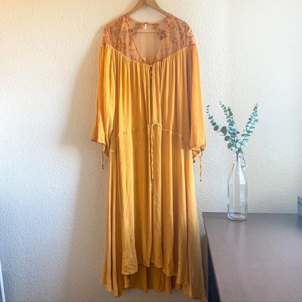 RARE Free People Clementine Sunflower Maxi Dress